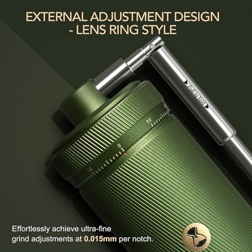Timemore S3 Manual Coffee Grinder - External Adjustment with Stainless Steel Patented Burr | Hand Coffee Grinder Hign Presicion | Premium Timemore Grinder Chestnut S3, Green - Image 2