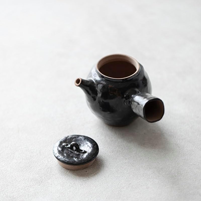 Tea Pots For Loose Tea Chinese Side Handle Teapot Retro Tea Infuser Ceramic Kung Fu Teapot Suitable for Restaurant, Kitchen, Living Room Tea Infuser Pot - Image 3