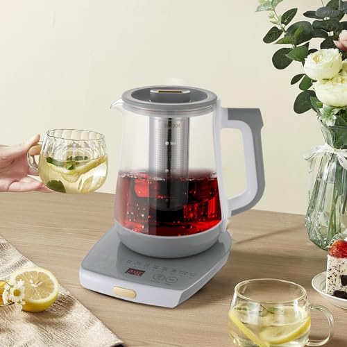 Electric Tea Kettle, Tea Water Boiler, Electric Glass Kettle with Tea Infuser and Temperature Control For Tea Water Boiler - Image 6