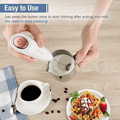 SIMPLETaste Milk Frother Handheld Battery Operated & Matcha Whisk Set - Image 3