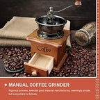 Decorative Hand Bean Hand Crank Coffee Bean Grinder for Vintage Kitchen Decor Espresso Machine - Image 2