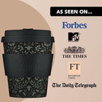 Ecoffee Cup 12oz (350ml) William Morris Reusable Coffee Cup – PLA Plant-Based Travel Mug with Silicone Lid, Melamine Free & Dishwasher Safe – Walthamstow - Image 5