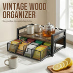 Tea Bag Organizer for Countertop with 8-Slot Drawer - Image 4