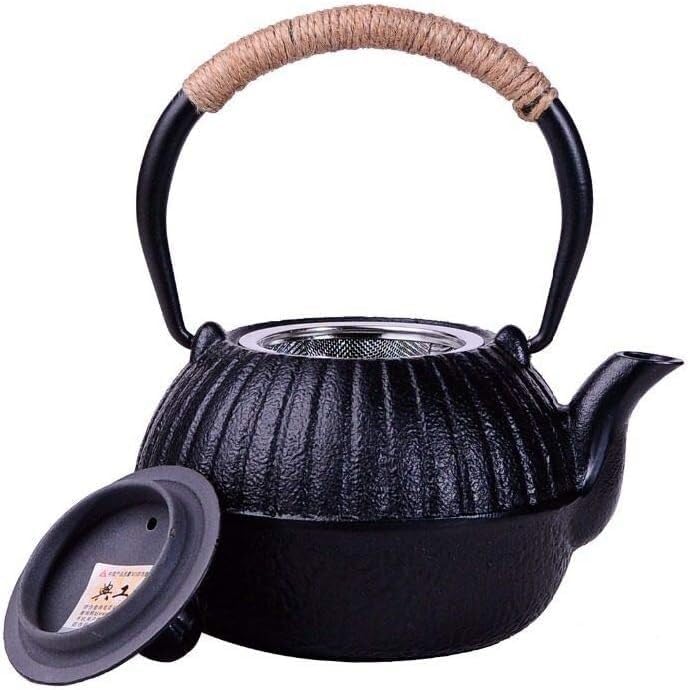 KYUSAR Japanese Cast Iron Teapot Chinese Teapot Japanese Cast Iron Teapot Tea Kettle Tea Pot 550ML Tea Pots for Home Kitchen Tetsubin Tea Pot - Image 3