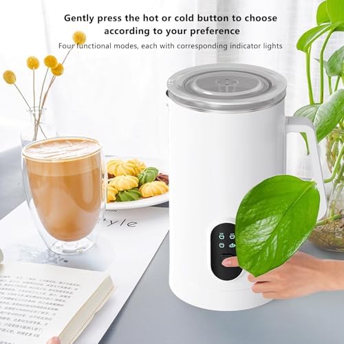 400W Commercial Milk Frother Machine, 580ml Stainless Steel Automatic Foam Maker, Hot Cold Latte Cappuccino Steamer for Home Coffee Shop Use - Image 6