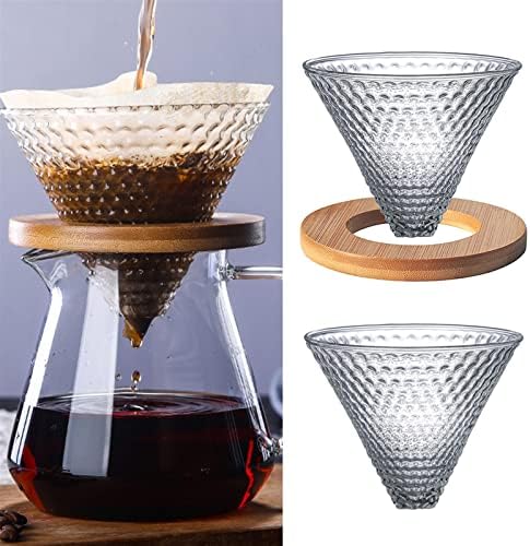 Ultra Fine Strainer Pour Over Coffee Dripper Coffee Filter Cone 1-2 Cup Reusable Filters Pour Over Maker Set Ceramic - Image 3