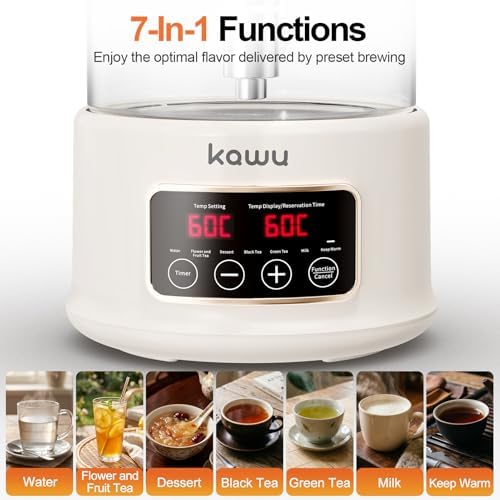Kawu Electric Kettle, 7-in-1 Hot Water Dispenser Health Pot for Tea Coffee - Image 3