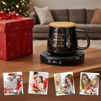 Coffee Mug Warmer with You are Awesome Mug Set Electric Cup Warmer for Desk - Image 7