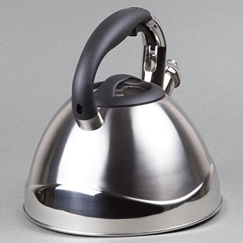 Creative Home Crescendo Stainless Steel Whistling Tea Kettle with Aluminum Capsulated Bottom for Even Heat Distribution, 3.1 Quart, Brushed Finish - Image 7