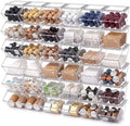 Yerliker 36 Pcs Clear Stackable Storage Bins with Lids for Pantry by Yerliker