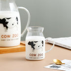 Water Pitcher Lovely Cow Glass Set One Pot Four Cups Five Piece Set Milk Cup Household Cold Water Kettle Ins Wind Cartoon Coffee Mugs Water Jug - Image 6