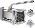 French Fry Cutter, Sopito Professional Potato Cutter Stainless Steel with 1/2-Inch and 1/4-Inch Blade Great for Potatoes Carrots Cucumbers by Sopito