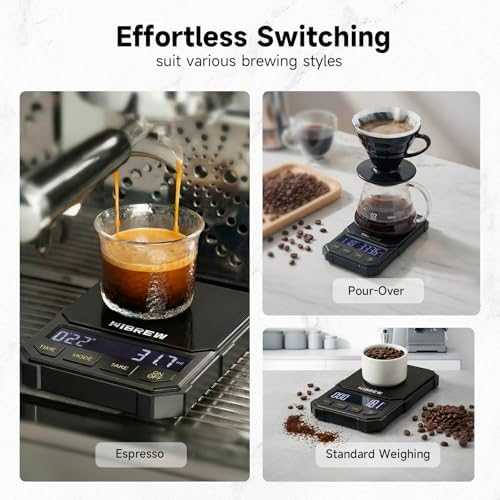 HiBREW Coffee Scale with Timer, 2kg/0.1g Precision, Battery Powered - Image 5