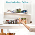 Vtopmart 8 Pack Clear Storage Bins Set for Pantry Organizer - Image 5