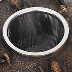 0.9L Cast Iron Teapot with Enamel Interior for Brewing - Image 7