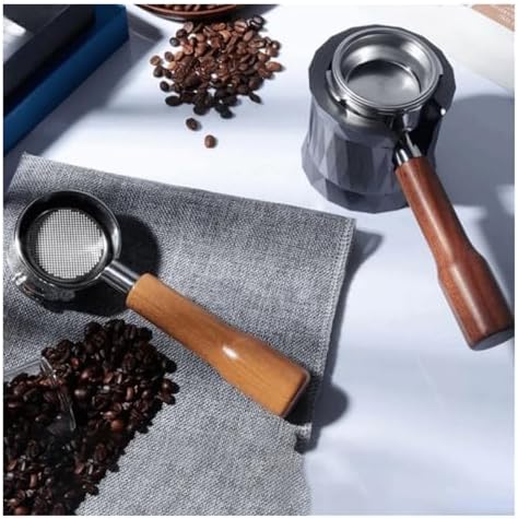 3 Ear Espresso Filter Handle Universal Espresso Machine Replacement Parts Barista,51mm Bottomless Coffee Portafilter Wood Handle(Style D) - Image 4