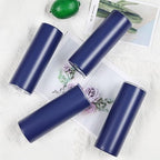 8 Pack 20 Oz Stainless Steel Straight Skinny Tumblers, Insulated Slim Thin Travel Cup Set for DIY, Navy - Image 3