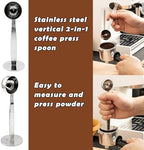 Espresso Knock Box Set, 67oz Stainless Steel Coffee Knock Box with Removable Knock Bar, Anti-Slip Rubber Base, Espresso Accessories Kit with Cleaning Brush & 2-in-1 Coffee Scoop - Image 4
