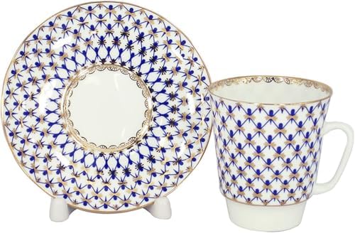 Imperial Cup and Saucer Set Collection (May Cobalt Net) - Image 3