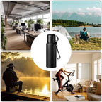 Double wall vacuum Leakproof stainless steel wide mouth insulated water bottle;tea tumbler with infuser,cup,lid;smart thermoses hot drinks;thermal flask ice coffee with led digital temperature display - Image 7