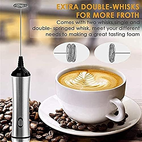 Stainless Steel Motor Milk Frother - Handheld Frother Whisk, Milk Foamer Frother, Mini Blender and Electric Mixer for Coffee, Frappe, Latte, Matcha - Image 7