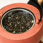 Frieling Pop Cast Iron Teapot with Stainless Steel Infuser, 34 Ounce, Red/Black - Image 6