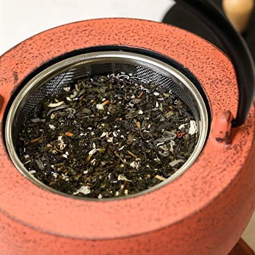 Frieling Pop Cast Iron Teapot with Stainless Steel Infuser, 34 Ounce, Red/Black - Image 6