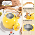 GGC Whistling Tea Kettle for Stove Top, 85OZ/2.6QT Stainless Steel Tea Pot - Image 2