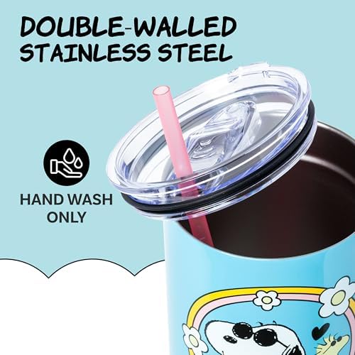 Silver Buffalo Peanuts Snoopy and Woodstock, Stainless Steel Tumbler, 40oz - Image 4