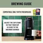 Flavia Aroma Brewer Bundle with 84 Freshpacks and 1 Merchandiser - Coffee Machine, Makes Coffee, Lattes, Tea, and other Hot or Iced Beverages, Multiple Brew Sizes, Black, Works ONLY with Freshpacks - Image 3