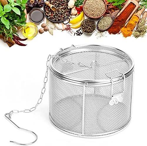 Stainless Steel Spice Seasoning Strainer Tea Ball Strainer Soup Seasonings Seperation Basket Spice Filter Kitchen Tools(14 * 10cm) - Image 3