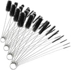 Long Straw Brush, Nylon Pipe Tube Cleaner 8.2-ihch 10 Different Diameters Set of 10 (Pack of 4) by DESIN