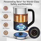 Secura Milk Frother, Automatic Hot/Cold Foam Maker, Stainless Steel, 8.4oz (Pack of 6) - Image 4