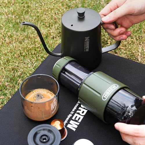 HIBREW H4D 2-in-1 Portable Hand-Pump Coffee Machine Built-in Cup - Image 6
