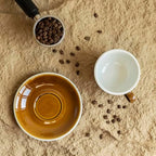 Loveramics Coffee Cup Ceramic, 8 oz Latte Art Cup with Saucer for Cappuccino, Tea, Espresso, Thick - walled stoneware Cappuccino mug Set for Cafe and Barista - Potters Colours (Caramel, 8OZ) - Image 6