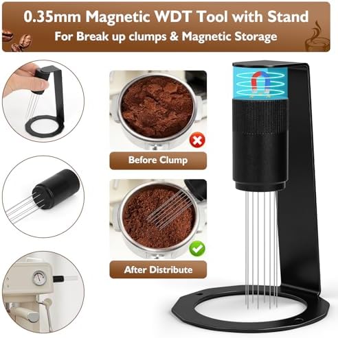 51mm Espresso Accessories Kit - Tamper, WDT Tool, Funnel & Mat - Image 4