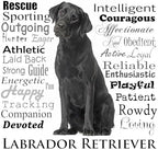CafePress Black Lab Traits Tumbled Stone - Set of 4 Coasters Set of 4 w/holder - Image 2