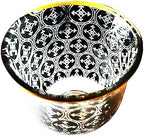 Chandler Espresso Turkish Arabica Coffee Cup Assorted Design Available from Brand 70ml 2.5oz Set of 6 Cups with Gift Box (Glass, Black Circles Decal Made from Glass A) - Image 4