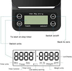 Digital Coffee Scale with Timer, 3000g x 0.1g Precision LCD Display Electronic Small Portable Home Kitchen Cooking Multifunction Food Weighing - Image 5