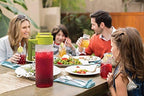 Takeya Flash Chill Iced Tea Maker - Versatile Tea Brewer for Loose/Bagged Tea - Patented Flash Chill Tech Hot/Cold Use BPA-Free Tritan Dishwasher Safe - Airtight Lid Made in USA - 2 Quart/Blueberry - Image 4