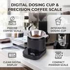 Jiawu Digital Coffee Scale, 2-in-1 Scale & Dosing Cup, Coffee Bean Scales, USB Rechargeable, Accurate Measurement for & Pour Over - Image 3
