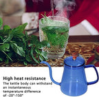 Gooseneck Kettle, Blue, 350ml, High Borosilicate Glass, Gooseneck Spout for Precise Pouring - Image 3