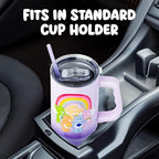 Silver Buffalo Care Bears Rainbow, Stainless Steel Tumbler, 40oz - Image 6