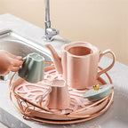 Water Pitcher Tea Cup Kettle Ceramic Cup Family Set Water Cup Water Set Tea Set Home Living Room Water Jug - Image 7