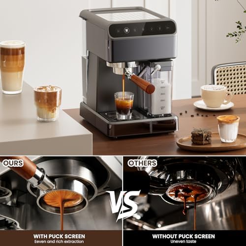 54mm Bottomless Portafilter Compatible with Breville Barista Express/Pro/Touch/Bambino Plus and Bambino Plus, Filter Basket + Puck Screen Included - Image 3