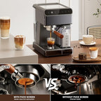 54mm Bottomless Portafilter Compatible with Breville Barista Express/Pro/Touch/Bambino Plus and Bambino Plus, Filter Basket + Puck Screen Included - Image 3