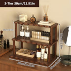 Wooden Mug Holder Countertop, 3 Tier Coffee Cup Holder Mug Display Coffee Mug Organizer Mug Rack for Coffee Station Organizer Mug Shelf for Cabinet for Kitchen, Home,30cm - Image 6