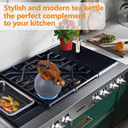 3.2Qt Stainless Steel Whistling Tea Kettle Stovetop, Sky Grey - Image 6