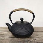 Teapot Cast Iron Teapot Water Boiling Kettle Household Tea Making Set 850ml Japanese Tetsubin Iron Bottle Vintage Tea Cup Saucer Set Teapot Kettle,900ml Teapot by Unknown