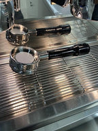 58mm Bottomless Portafilter Compatible with La Marzocco Espresso Machine Stainless Steel Espresso Portafilter with Double Shot Filter Basket Espresso Accessories-Handle Plastic - Image 6